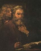 Evangelist Mathaus und der Engel Rembrandt Peale